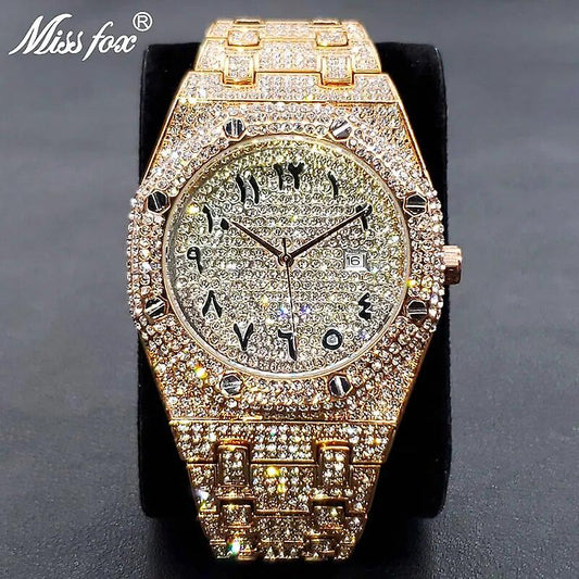 Iced Out Luxury Arabi Watch