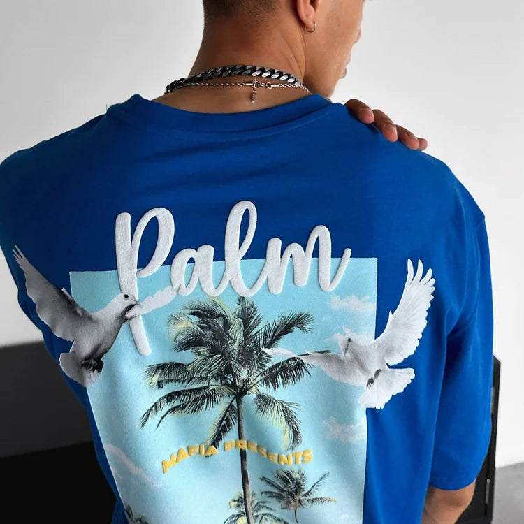 Oversize Palm Paradise Tee