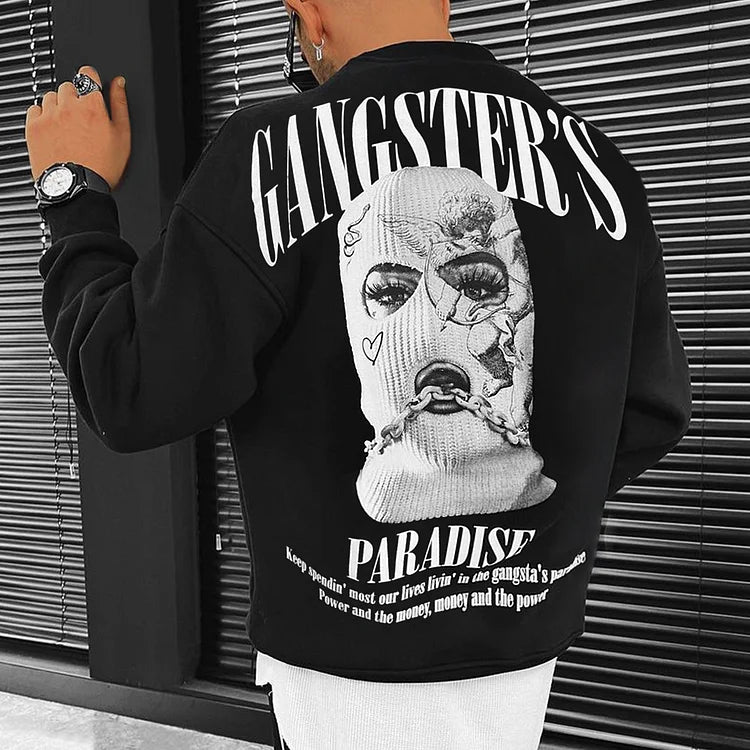 Men'S Fashion Oversized Casual Print Sweatshirt