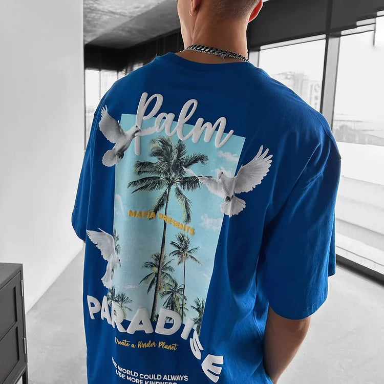 Oversize Palm Paradise Tee