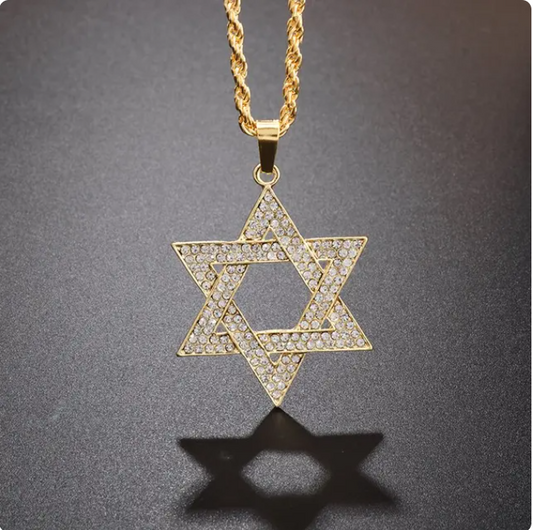 Star of David Golden Luxury Necklace Pendant