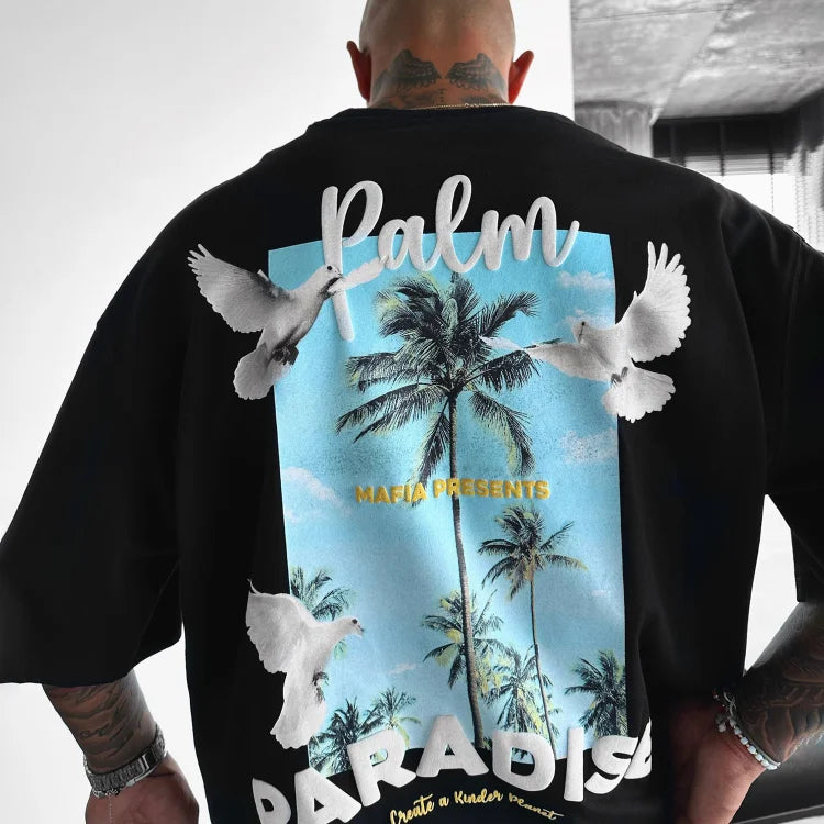 Oversize Palm Paradise Tee