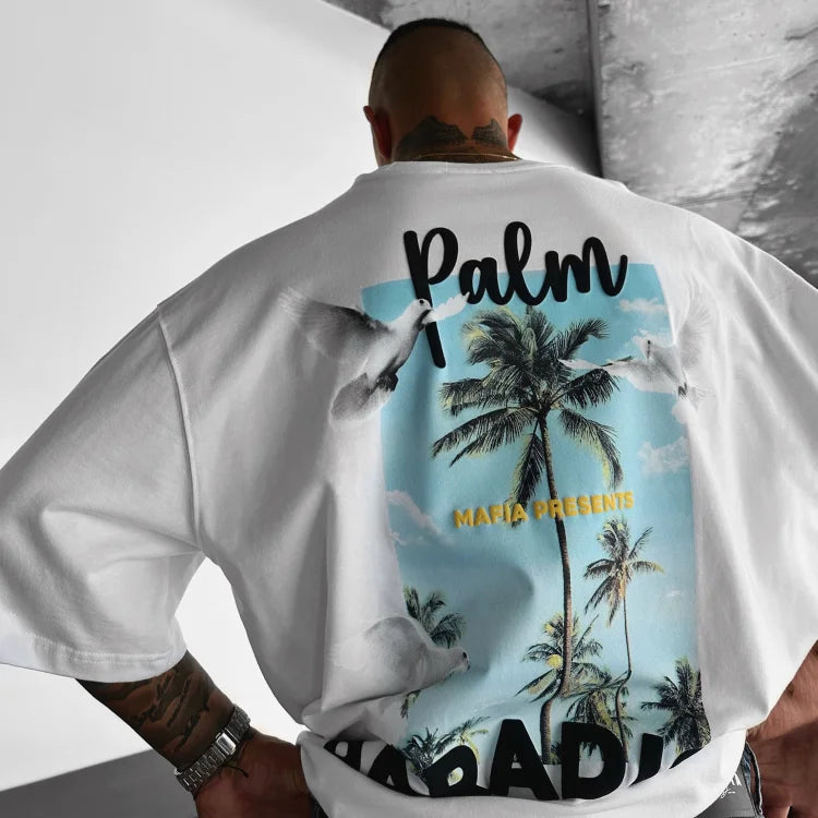 Oversize Palm Paradise Tee