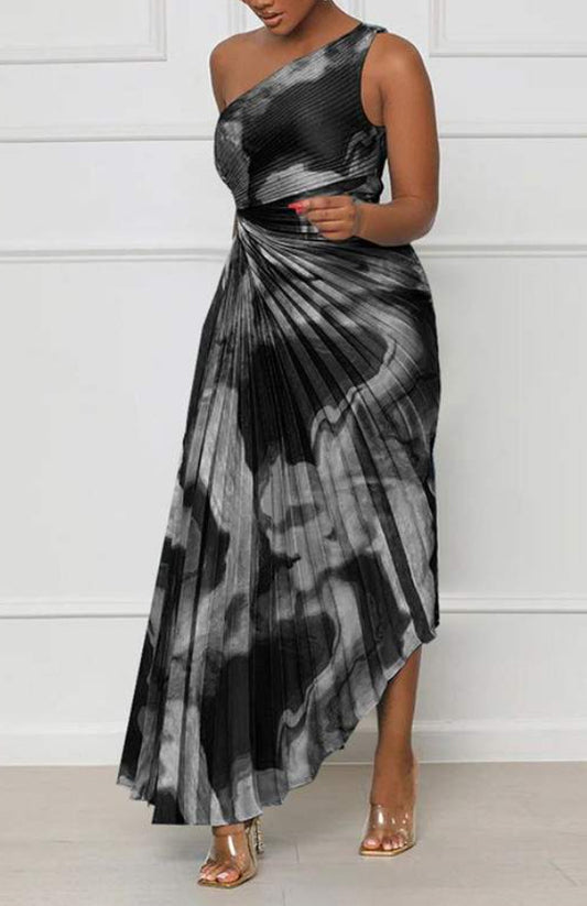 Boho Abstract Printing Multi-way Dress