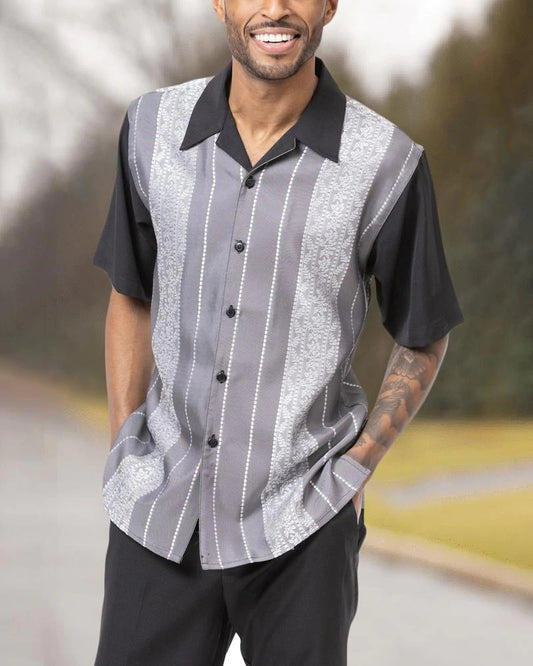 Shades of Grey Walking Suit Short Sleeve Set