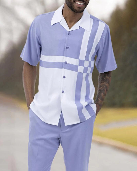 Violet Dream Walking Suit Short Sleeve Set