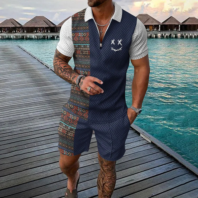 Time Traveler Polo Shirt & Shorts Co-Ord