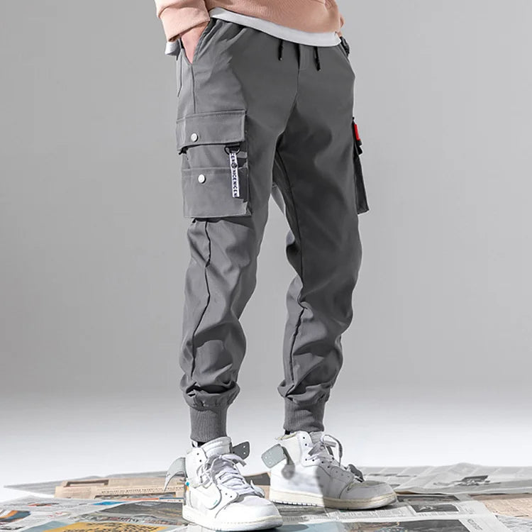 Casual Pocket Solid Color Pants