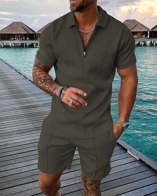 Antonio Polo Shirt And Shorts Co-Ord