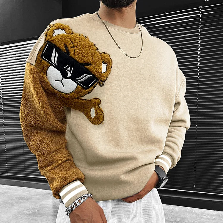 Teddy Bear Oversized Men'S Sweatshirt