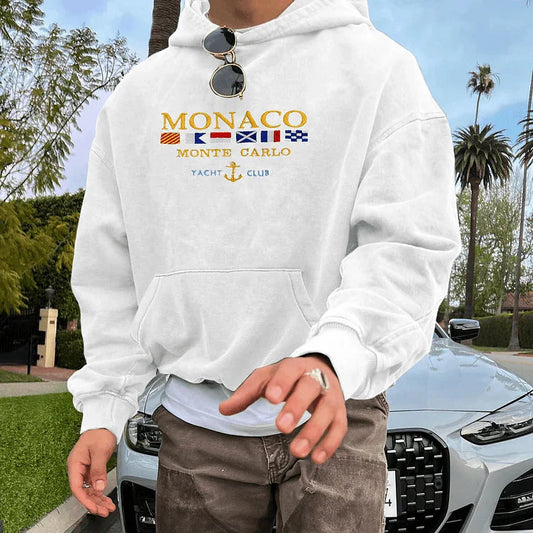 Monaco Monte Carlo Yacht Club Hoodie White