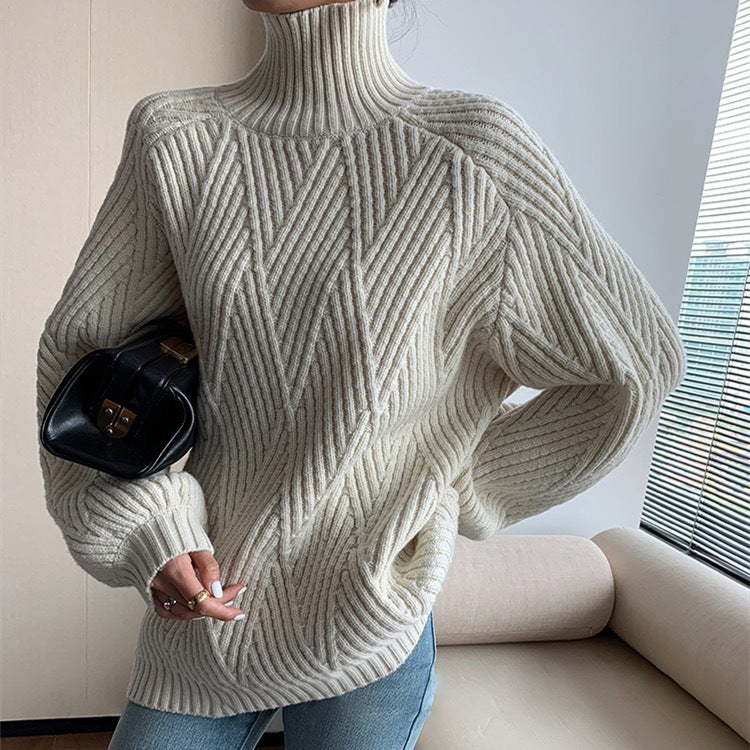 Lazy Style Turtleneck Sweater