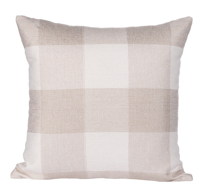 Christmas large plaid linen home garden sofa cushion