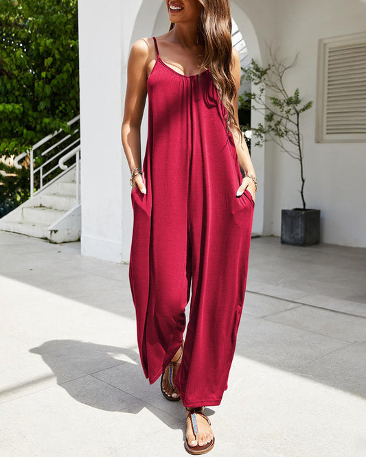 Sexy V-Neck Sling Jumpsuit