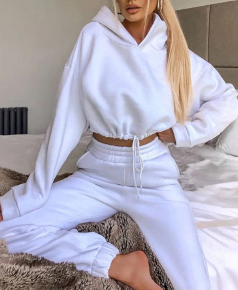 Two-piece Long-sleeved Sports And Leisure Sweater Suit