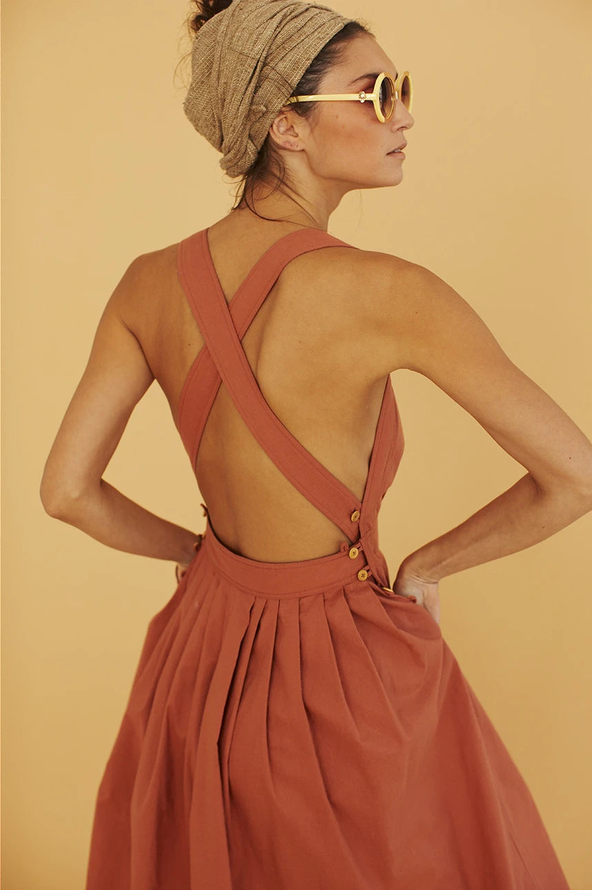 Summer Backless Stylish Dress - DUVAL