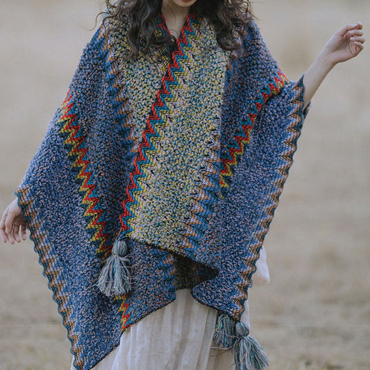 Fashion vintage cape Warm cape scarf