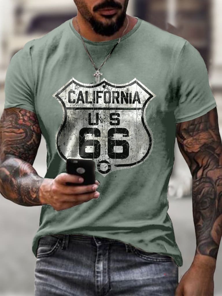 Trendy Route 66 T-shirt - DUVAL