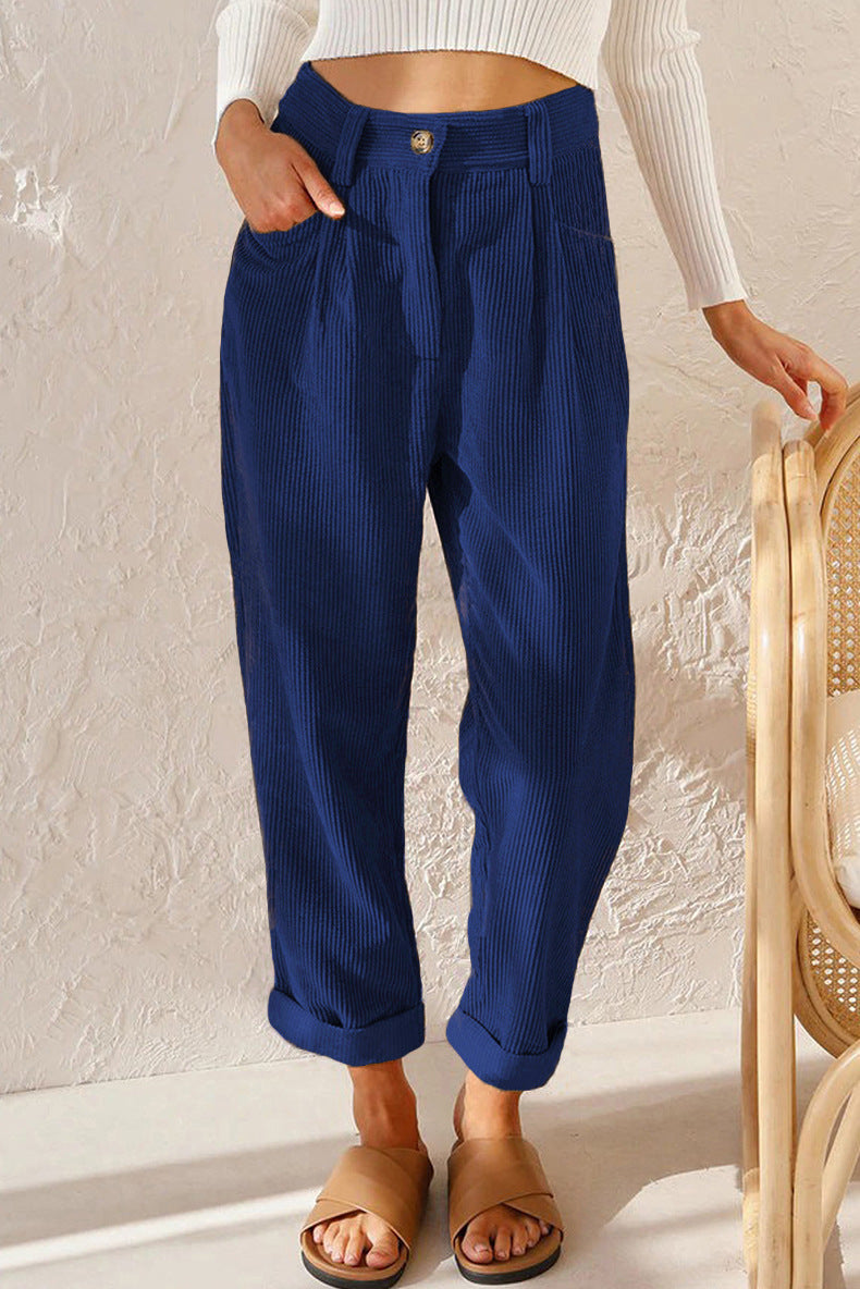 Women's Corduroy Loose Pants