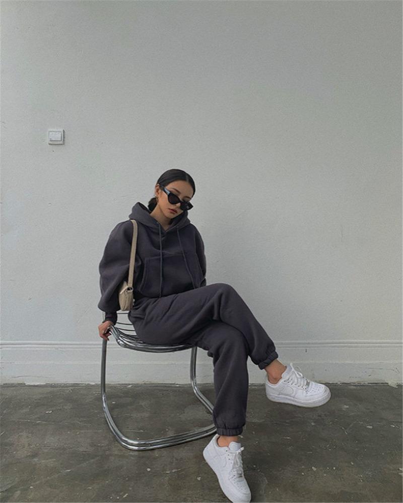 Stylish Bestie Long-sleeved Sports and leisure Two-piece suits