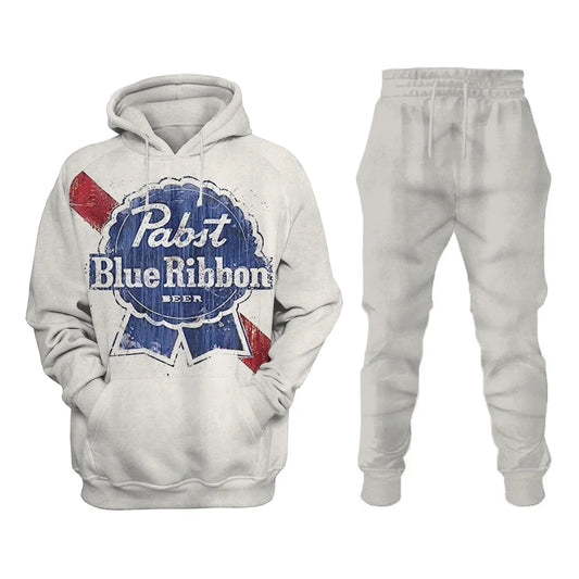 Blue Ribbons Vintage Men's Beer Sweatshirt Set - DUVAL