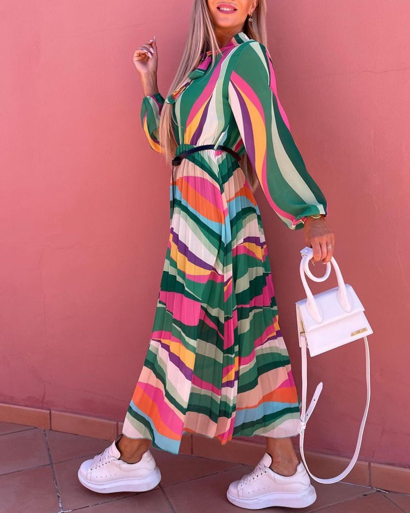 Colorful Resort Long Dress