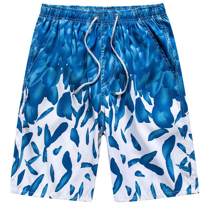 Men's Casual Outdoor Quick Dry Printing Beach Pants Shorts - DUVAL