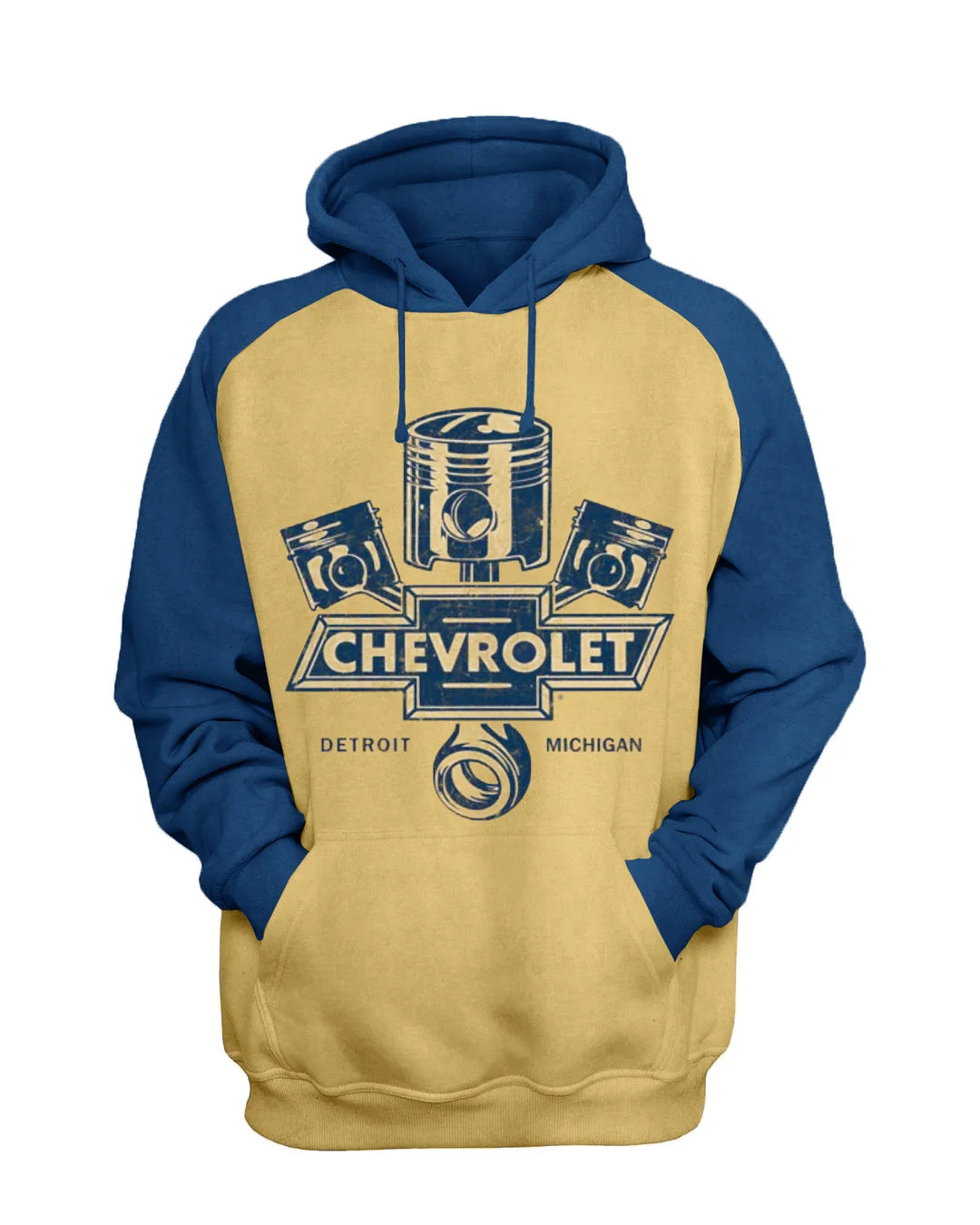 Vintage Motorcycle Engine Distressed Sweatshirt Set - DUVAL