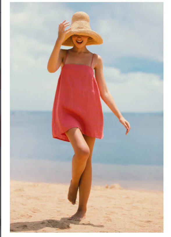 Summer Slip Dress In Pink