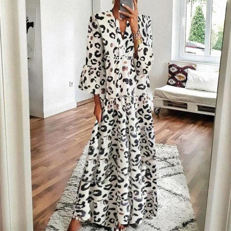 Casual Leopard prints Maxi Dress