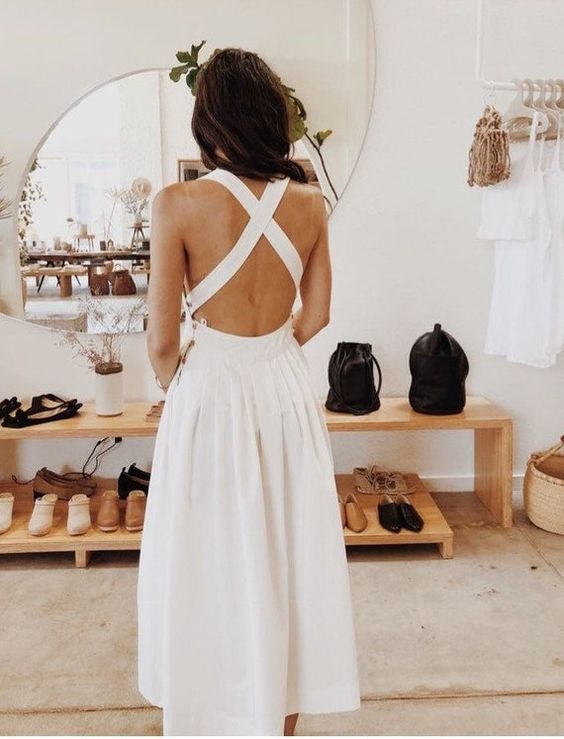 Summer Backless Stylish Dress - DUVAL