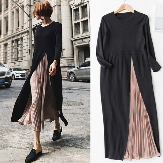 Loose Casual Split Over Dress