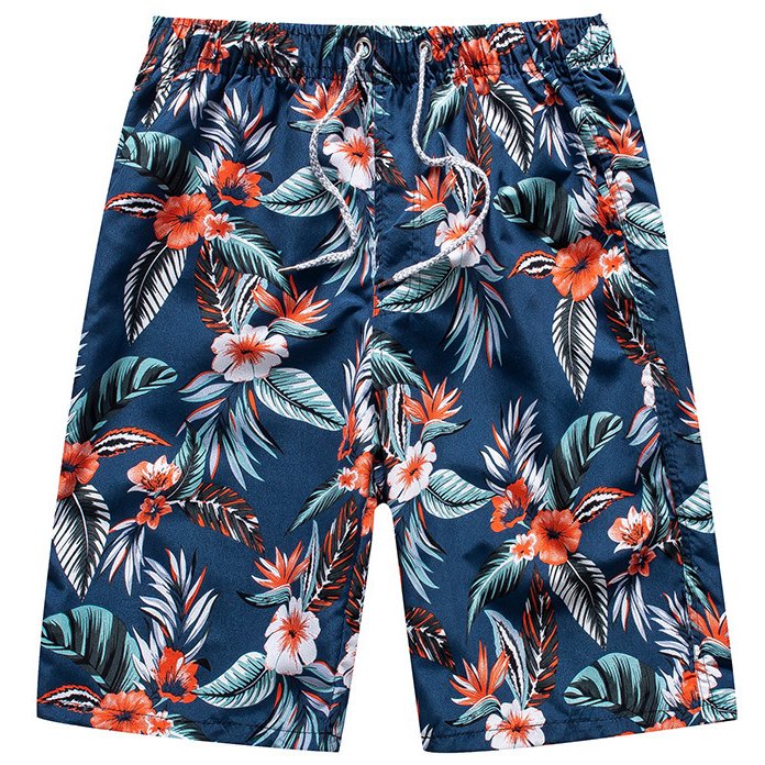 Men's Casual Outdoor Quick Dry Printing Beach Pants Shorts - DUVAL