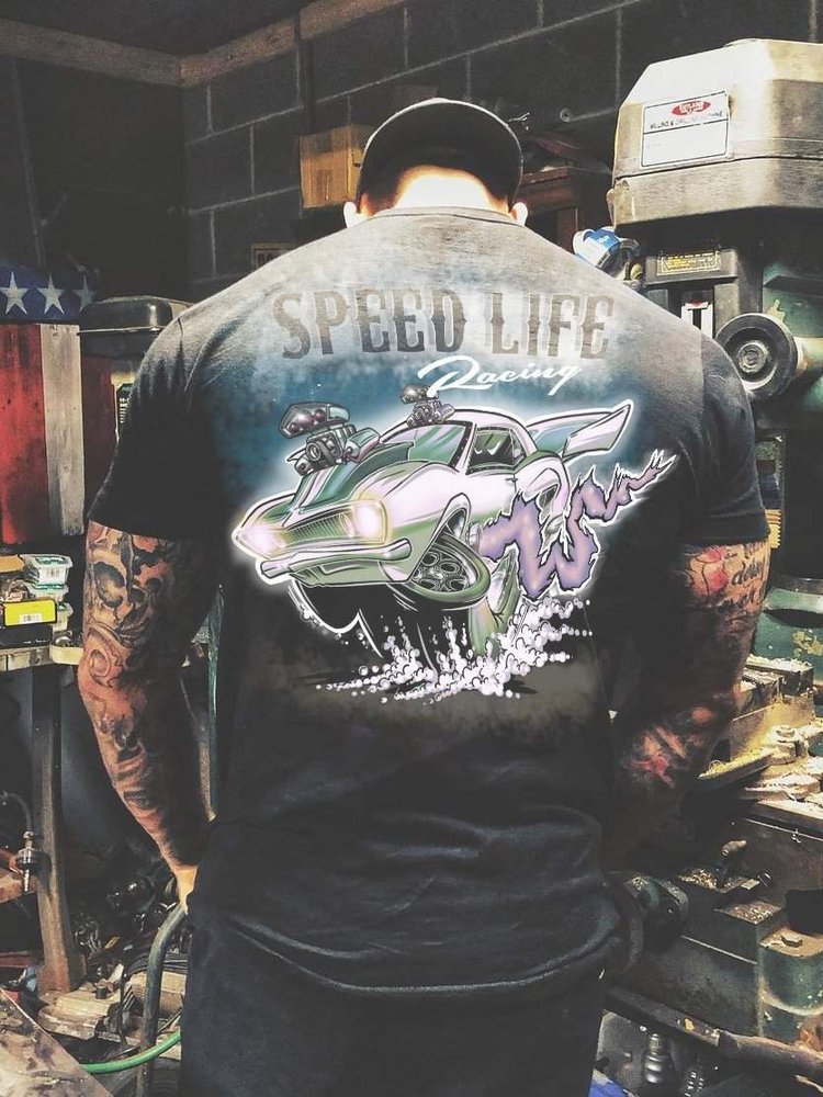 Speed Life Racing Car T-Shirt - DUVAL