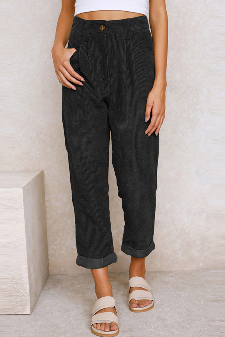 Women's Corduroy Loose Pants