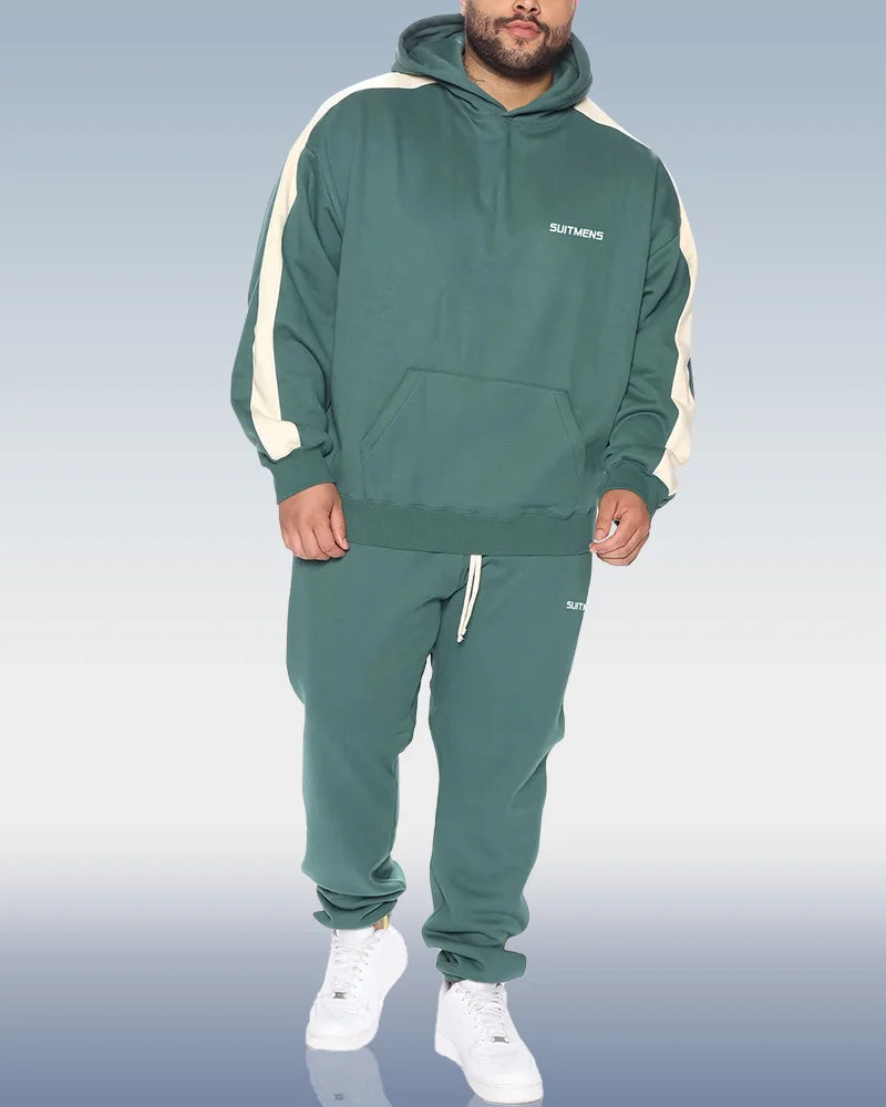 Men's Green Hoodie Set