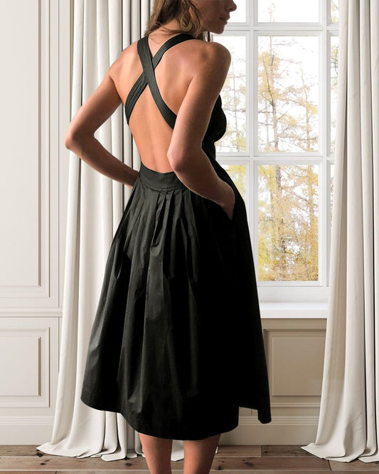 Summer Backless Stylish Dress - DUVAL