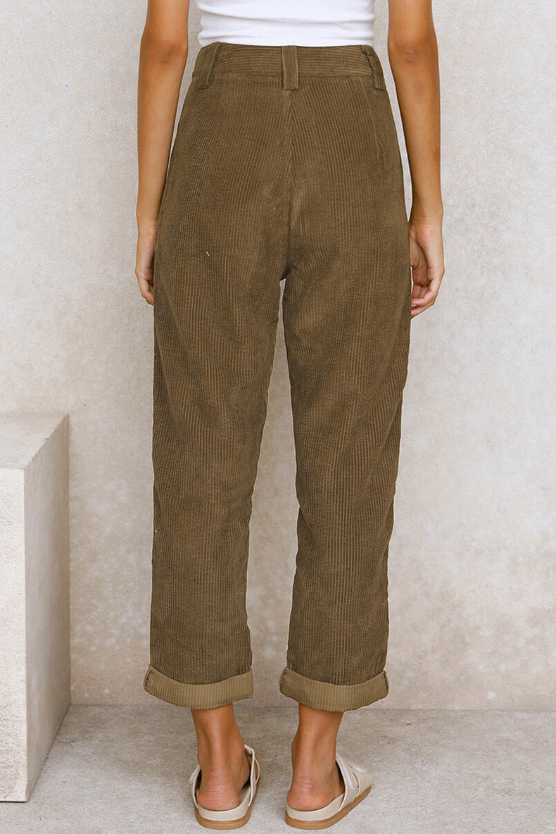 Women's Corduroy Loose Pants