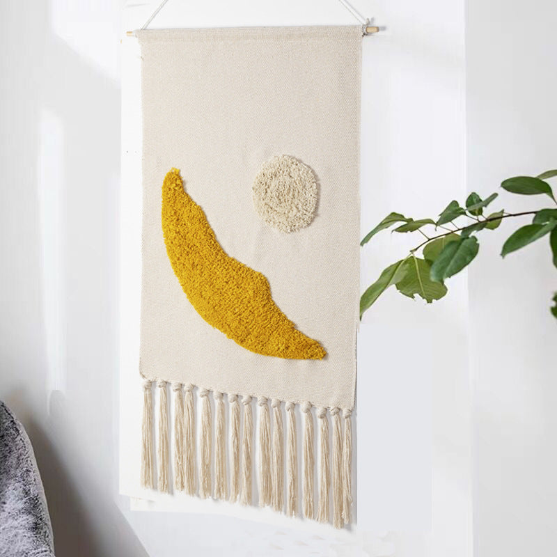 Hand-woven tassel tapestry decoration