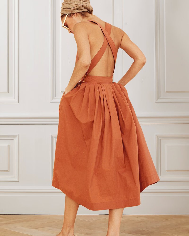 Summer Backless Stylish Dress - DUVAL