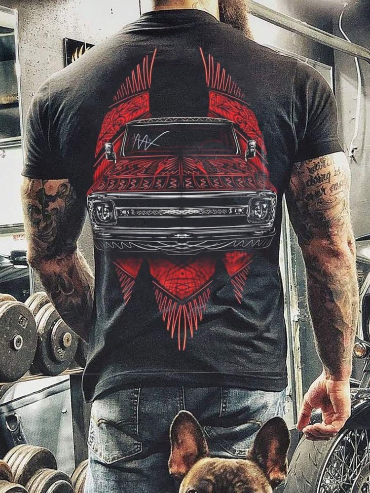 Red Chariot Car Head T-Shirt - DUVAL