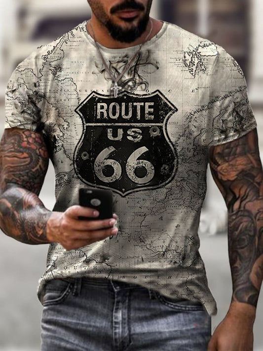 Trendy Route 66 T-shirt - DUVAL