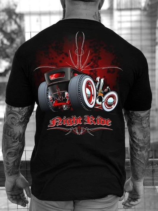 Night Ride Car T-Shirt - DUVAL