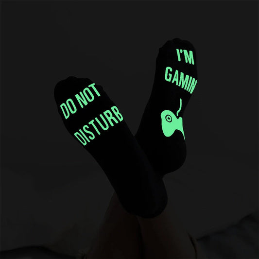 DO NOT DISTURB" Fluorescent socks for men