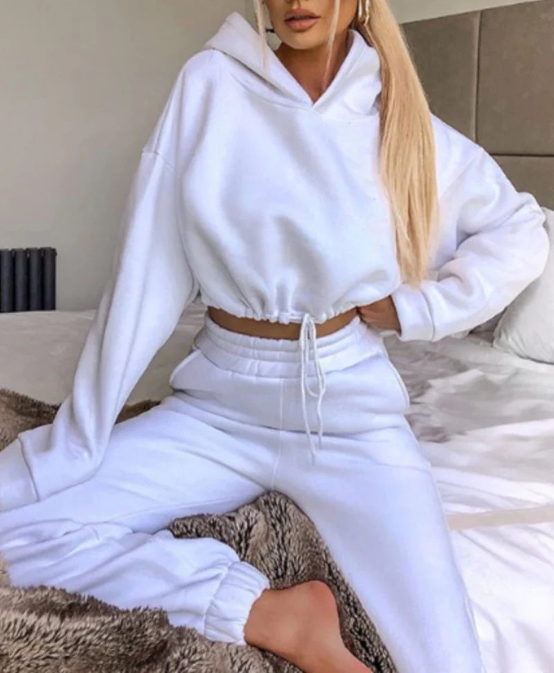 Two-piece Long-sleeved Sports And Leisure Sweater Suit