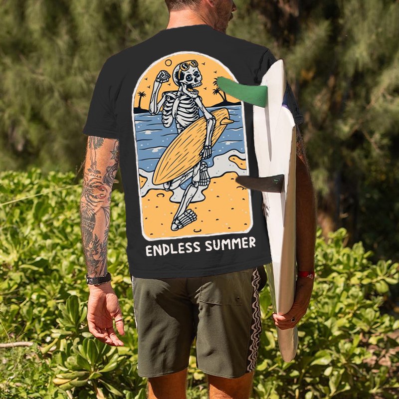 Summer Surf Retro Casual Tee - DUVAL