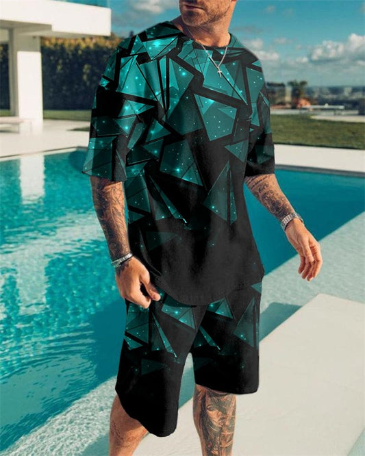 Oversized Men's T-Shirt & Shorts Set