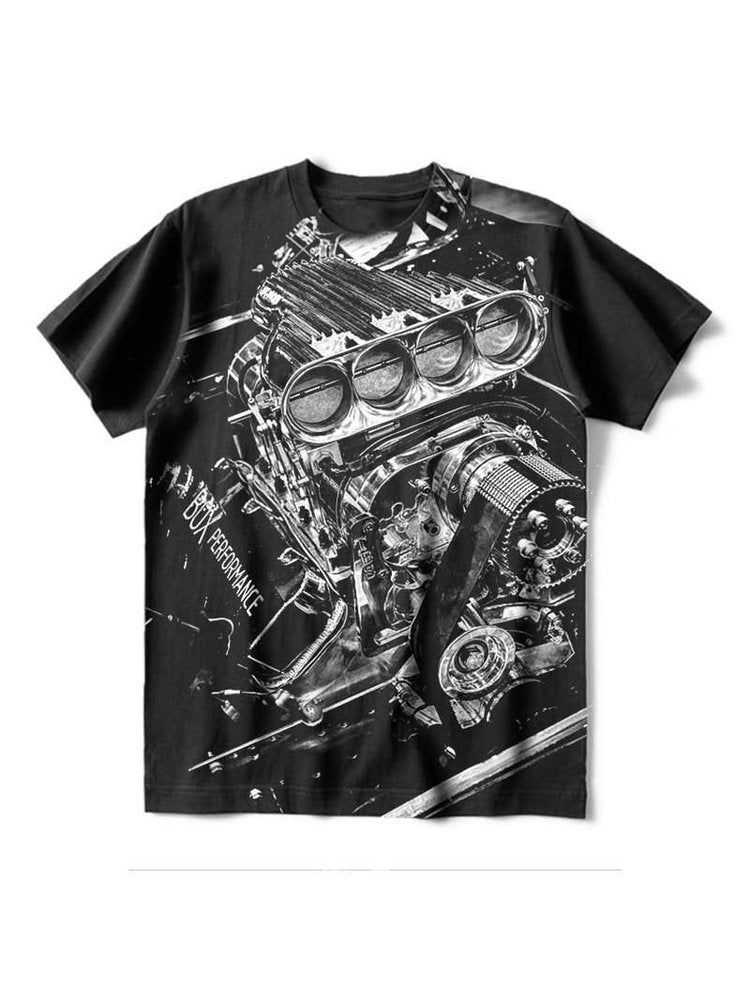 Black Engine T-Shirt - DUVAL