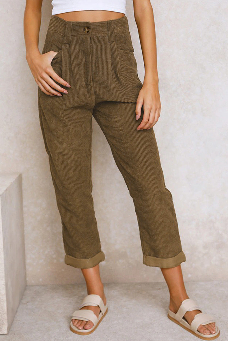 Women's Corduroy Loose Pants