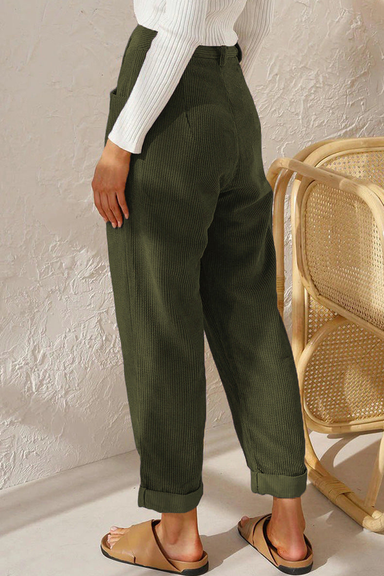 Women's Corduroy Loose Pants